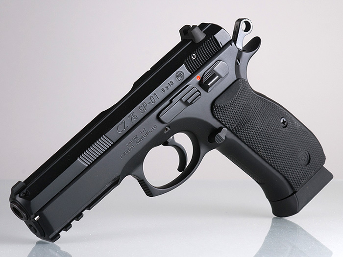 Чеський пістолет CZ 75 SP 01 Shadow на пластиковій рамці   Всім приємного часу доби